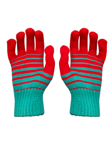 Acrylic Gloves Designer ladies red